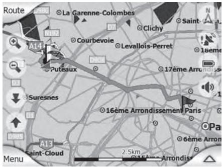 SILVERCREST MYGUIDE 3100 - Rafraîchissement de la vue carte avec l'étape - 2
