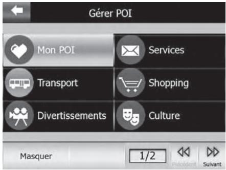 SILVERCREST MYGUIDE 3100 - Gérer mon POI - 2