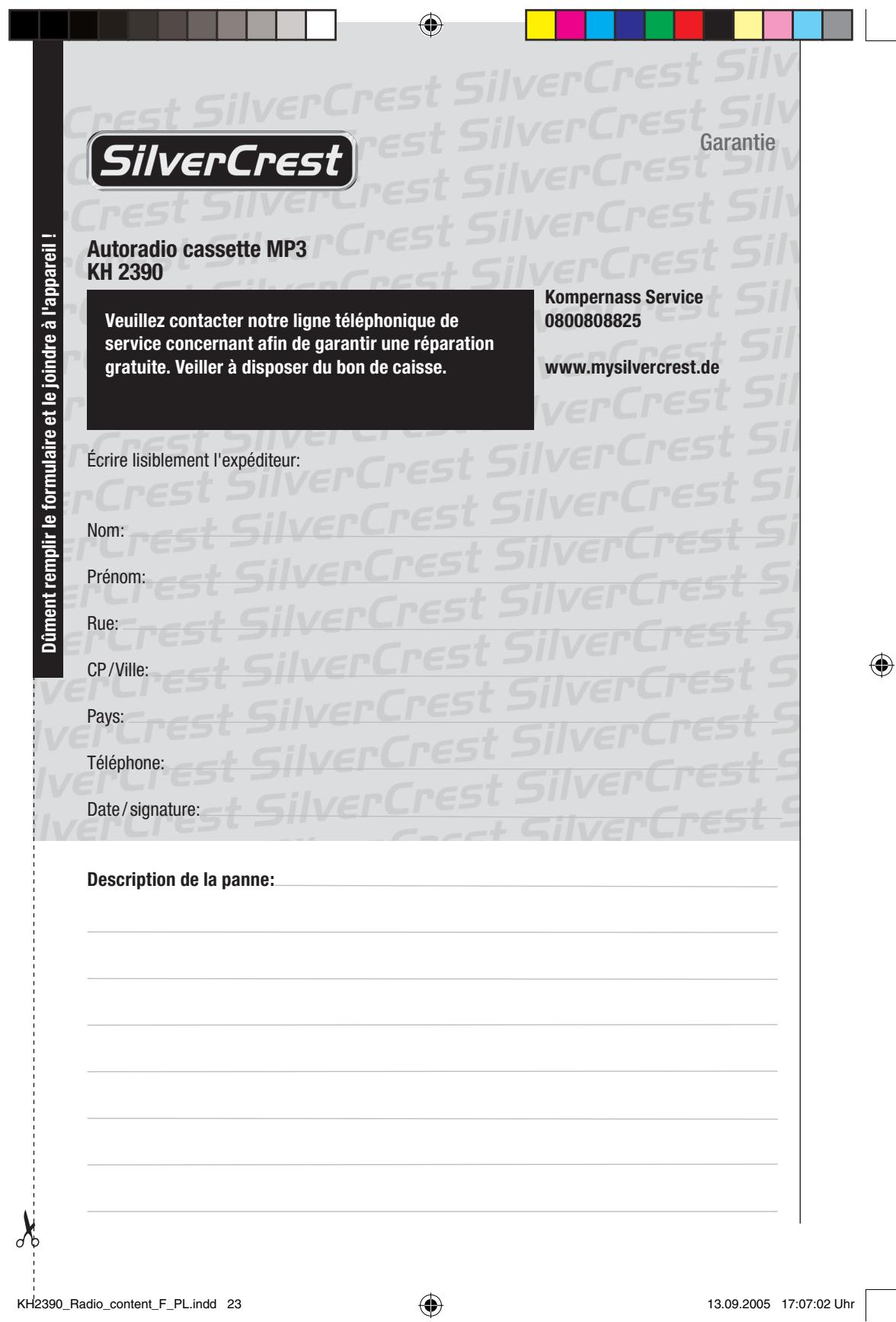 SILVERCREST KH 2390 - Importateur - 1