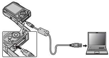 FUJIFILM FINEPIX XP160 - Raccordement de l'appareil photo - 1
