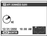 FUJIFILM FINEPIX XP160 - Affichage du suivi GPS - 1