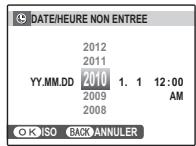 FUJIFILM FINEPIX XP10 - Régler la date et l'heure. - 1
