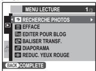 FUJIFILM FINEPIX XP10 - Utilisation du menu lecture - 1