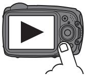 FUJIFILM FINEPIX XP50 - Mise sous tension de l'appareil photo en mode de lecture - 1