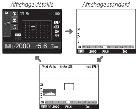 FUJIFILM PREMIUM X-E1 - Ajustement de la luminosité des affichages - 4