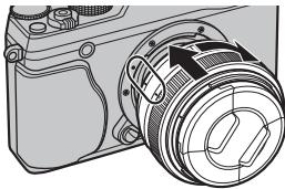 FUJIFILM PREMIUM X-E1 - Installez l'objectif. - 1