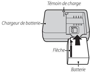 FUJIFILM PREMIUM X-E1 - Insérez la batterie dans le chargeur. - 1