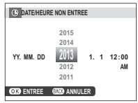 FUJIFILM PREMIUM X100S - Réglez la date et l'heure. - 1