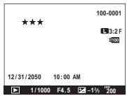 FUJIFILM PREMIUM X100S - Affichage des informations sur les photos - 2