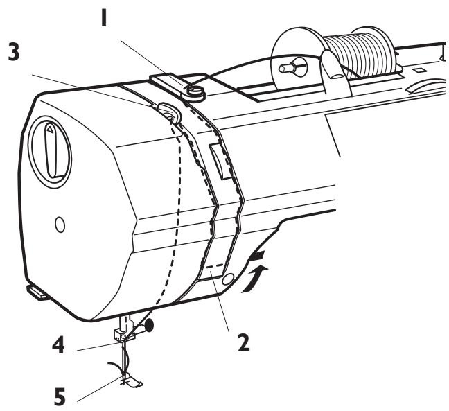 HUSQVARNA EMERALD 118 - Placing the bobbin - 2