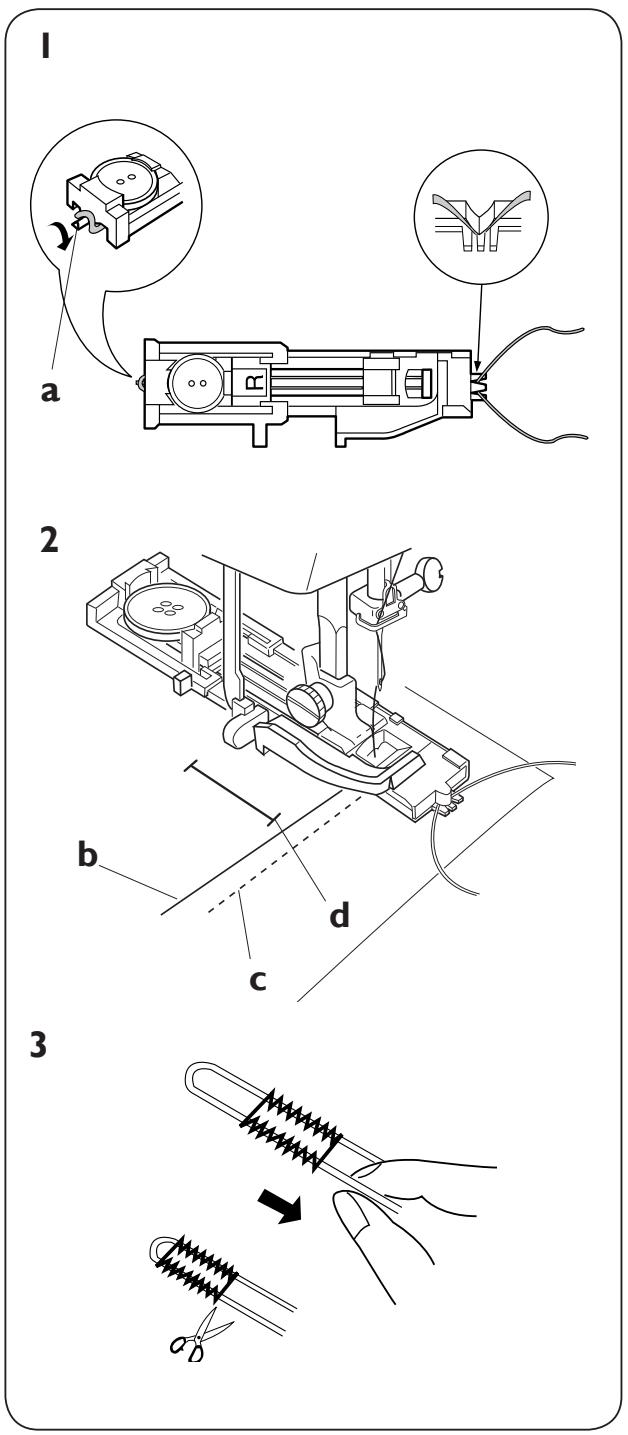 HUSQVARNA EMERALD 118 - Adjusting the buttonhole stitch density - 3