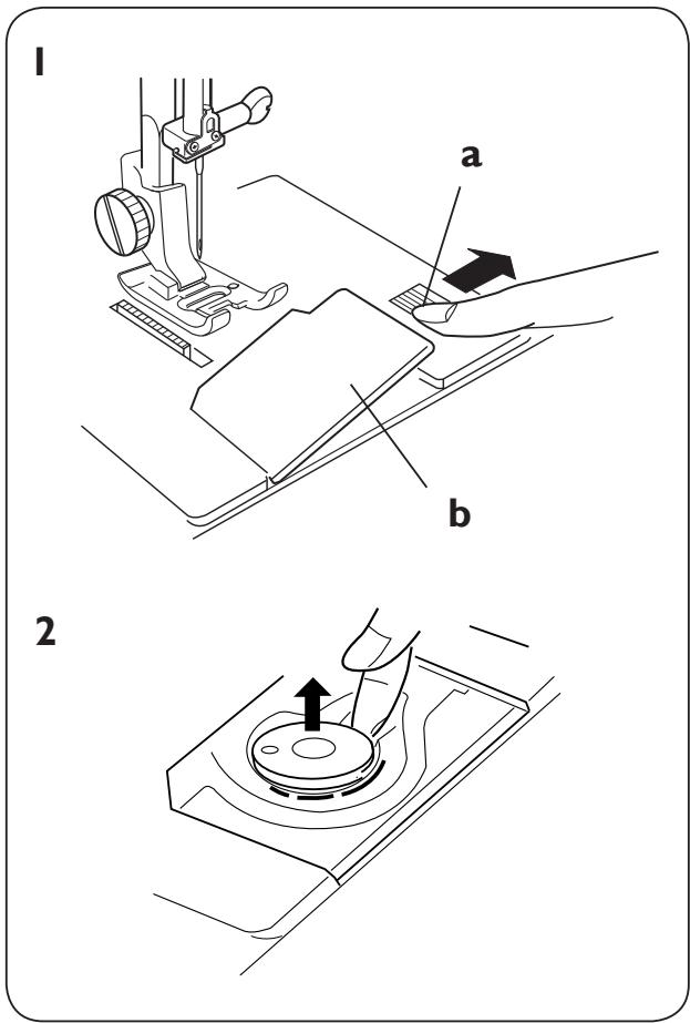 HUSQVARNA EMERALD 118 - Placing the thread spool on the spool pin - 1