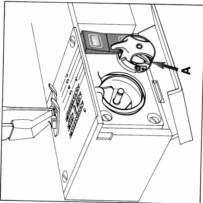 HUSQVARNA 3600,  3610 - Removing the bobbin case - 1