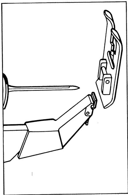 HUSQVARNA 3600,  3610 - Changing the snap-on presser foot - 3