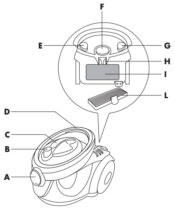 DELONGHI XTE 600NB - ASPIRADOR VACUUM CLEANER - 2