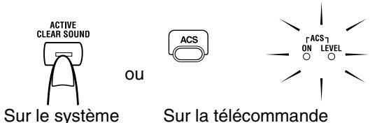 JVC RV-NB20 - Appuyez sur ACS (active clear sound) pour mettre la fonction en ou hors service. - 1