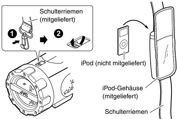 JVC RV-NB20 - Gebrauch des Schulterriemens - 1