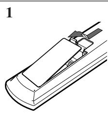 JVC RX-DP20 - Putting Batteries in the Remote Control - 1