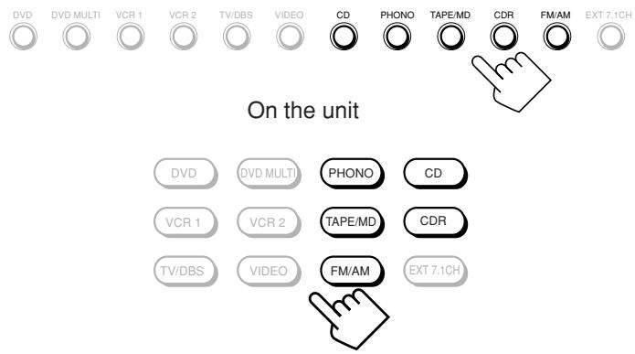 JVC RX-DP20 - Selecting different sources for picture and sound - 1