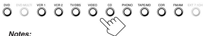 JVC RX-DP20 - Select and play a source. - 1
