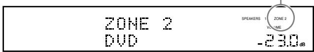 JVC RX-DP20 - Press ZONE 2 to activate the Zone 2 front speakers. - 2