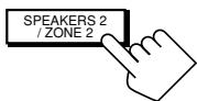 JVC RX-DP20 - Appuyez sur ZONE 2 pourmettre en service les enceintes avant de la Zone 2. - 1