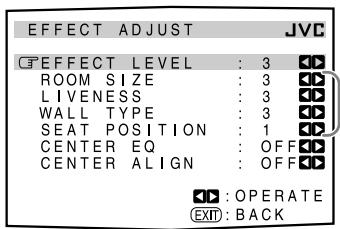JVC RX-DP20 - Submenu items - 1