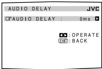 JVC RX-DP20 - Setting the Audio Delay Level—AUDIO DELAY - 1
