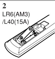 JVC RX-DP20 - Putting Batteries in the Remote Control - 2