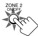 JVC RX-DP20 - Turning the Power On and Off (Standby) and Selecting the Zone 2 Operations - 3