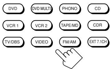 JVC RX-DP20 - Appuyez sur une des touches de seLECTION de source. - 2