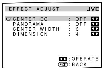 JVC RX-DP20 - Adjustment Menu Configuration - 2