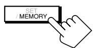 JVC RX-DP20 - Press MEMORY again while the selected channel number is flashing on the display. - 1