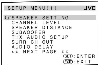 JVC RX-DP20 - On the TV screen - 1