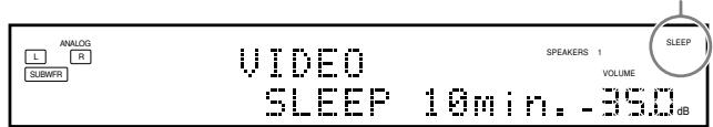 JVC RX-DP20 - Appuyez répétitivement sur SLEEP. - 3
