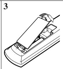 JVC RX-DP20 - Putting Batteries in the Remote Control - 3