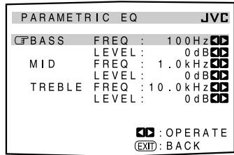 JVC RX-DP20 - Submenu items - 1