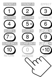 JVC RX-DP20 - Press the 10 keys to select a preset channel number. - 2