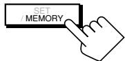 JVC RX-DP20 - Press MEMORY (inside the front door). - 1
