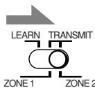 JVC RX-DP20 - Set ZONE 1/ZONE 2 (LEARN/ TRANSMIT) selector to “ZONE 2.” - 1