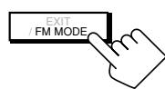 JVC RX-DP20 - Press FM MODE. - 1