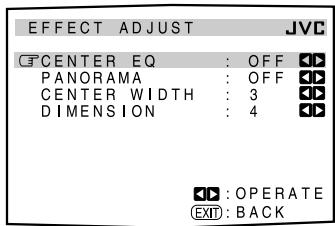 JVC RX-DP20 - Submenu items - 2