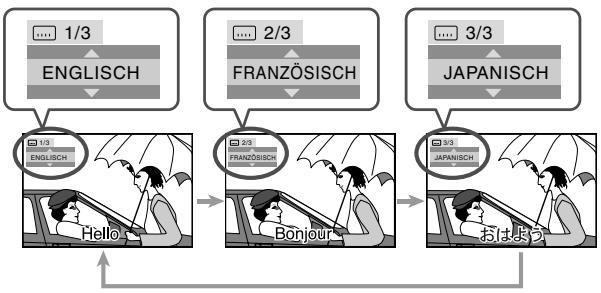 JVC UX-S77E - Wählen Sie die Untertitelsprache. - 2