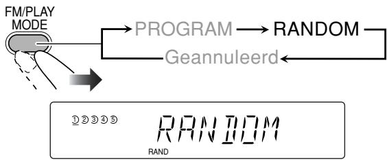 JVC UX-S77E - Activeer willekeurige weergave alvorens de weergave te starten. - 1