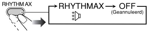 JVC UX-S77E - Versterken van het ritme-effect—RHYTHM AX - 1