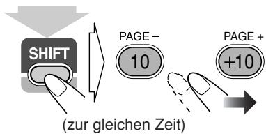 SHIFT PAGE - 10 PAGE + +10 (zur gleichen Zeit)