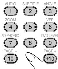 AUDIO 1 ZOOM 4 3D PHONIC 7 PAGE - 10 SUB TITLE 2 5 8 DVD LEVEL 3 ANGLE 3 VFP 6 9 PAGE + +10
