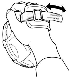 JVC XL-PM400SE - Put the grip band on your hand - 1