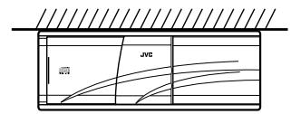 JVC CH-X1500 - Lors de la suspension de l'appareil dans le coffre (fig. e) - 2