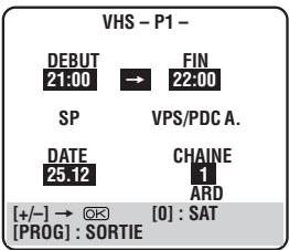 JVC HR-DVS2EU - ENTRER La position du CANAL (CHAINE) - 1